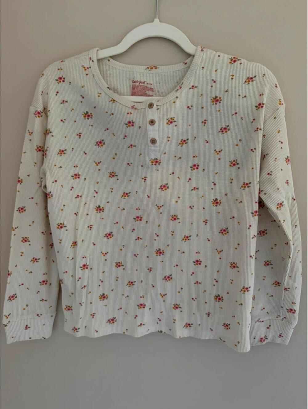 XL(14) cat & jack waffle knit floral